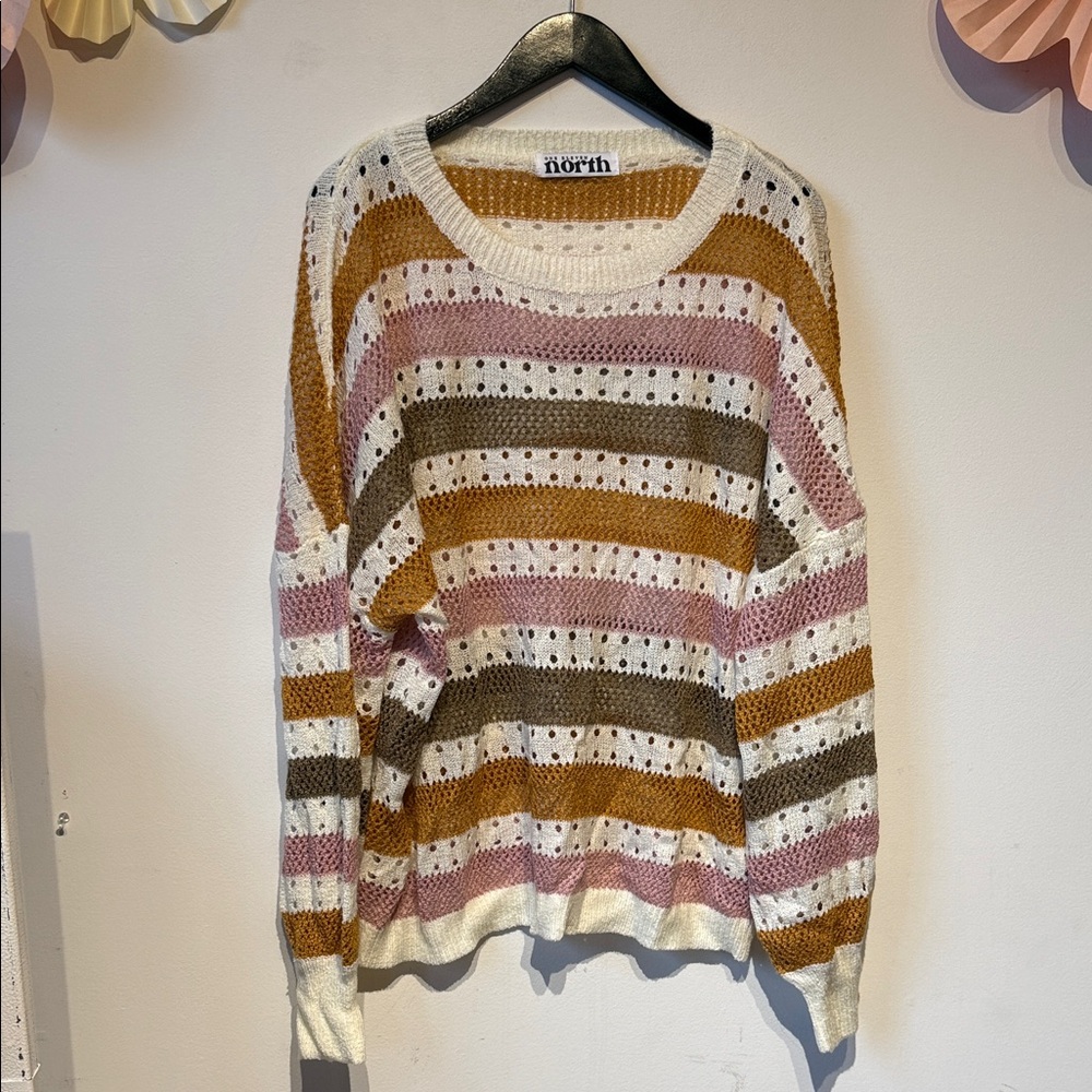 Striped Knit Sweater size 2Xl